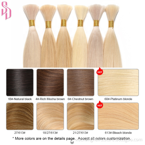 Unprocessed Cuticle Aligned 613 Blond Bulk Hair Vendors Indian Virgin Raw 100% Human Hair Bundles Bulk